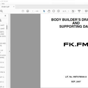 2008 Fuso FK FM BODY BUILDERS DRAWINGS & SUPPORTING DATA - PDF DOWNLOAD